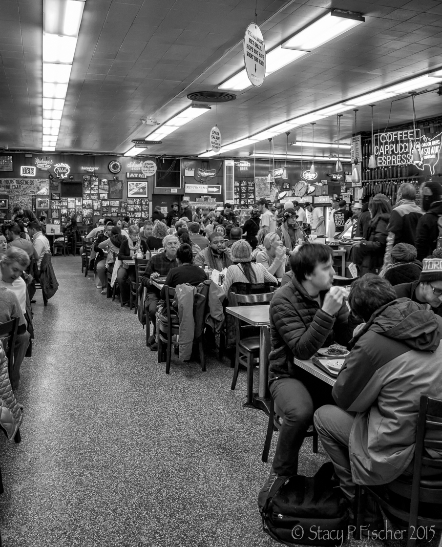 Katz's Deli, made famous in "When Harry Met Sally," lunch rush.