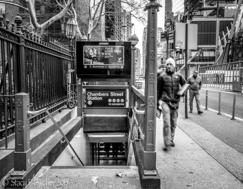 New York City Subway Entrance, Chambers Street