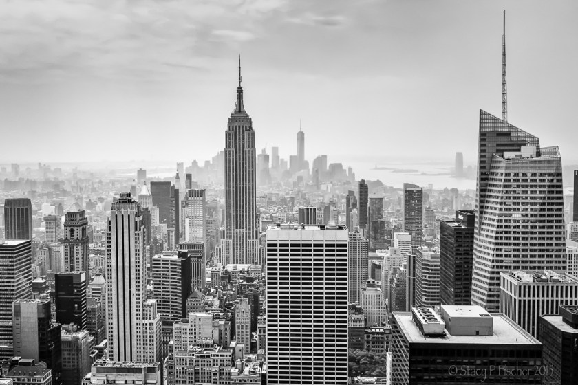 Top of the Rock view of Empire State Building and Lower Manhattan