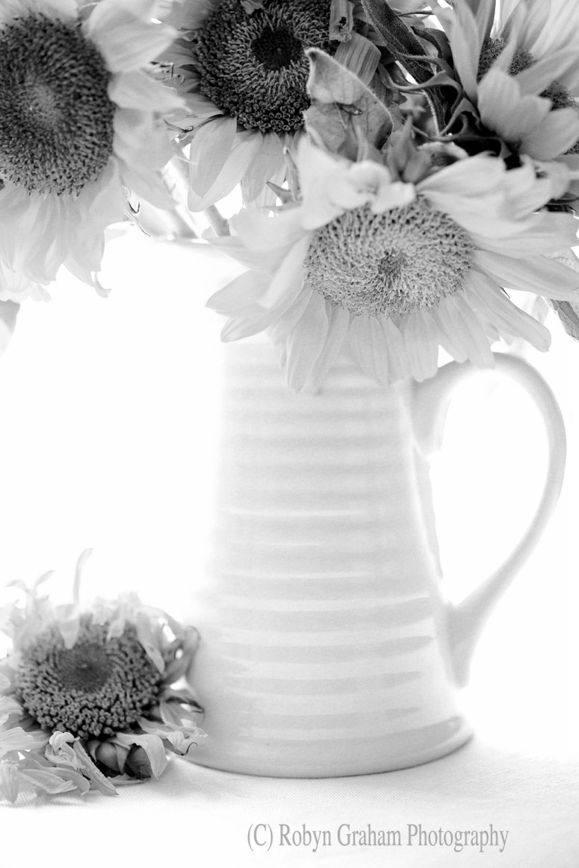 Bouquet of Adoration - Black and White