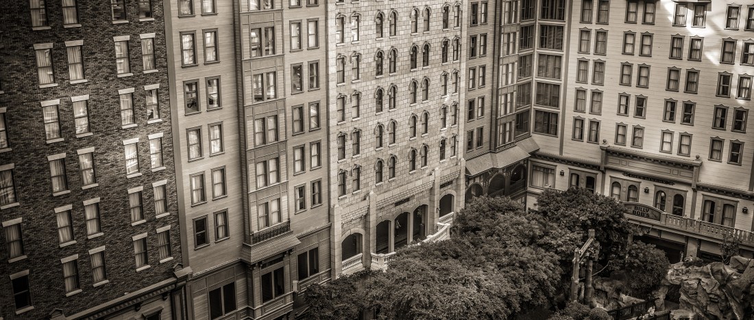 Mystic Falls the glass-roofed atrium inside Sam's Town Hotel and Gambling Hall Las Vegas, NV