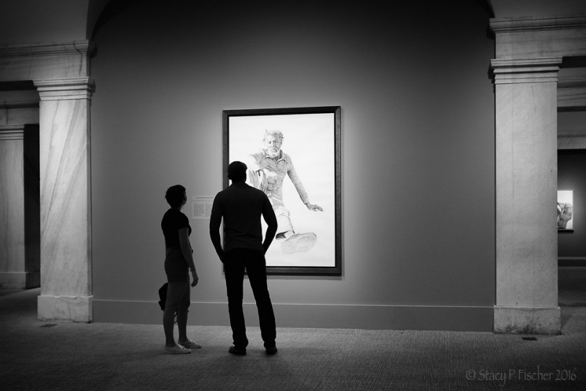 Visitors to National Portrait Gallery view exhibit