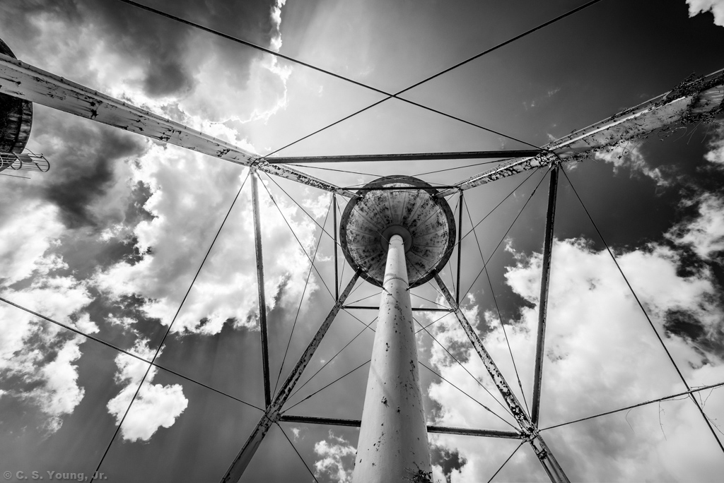 Abandoned Water Tower Abstract