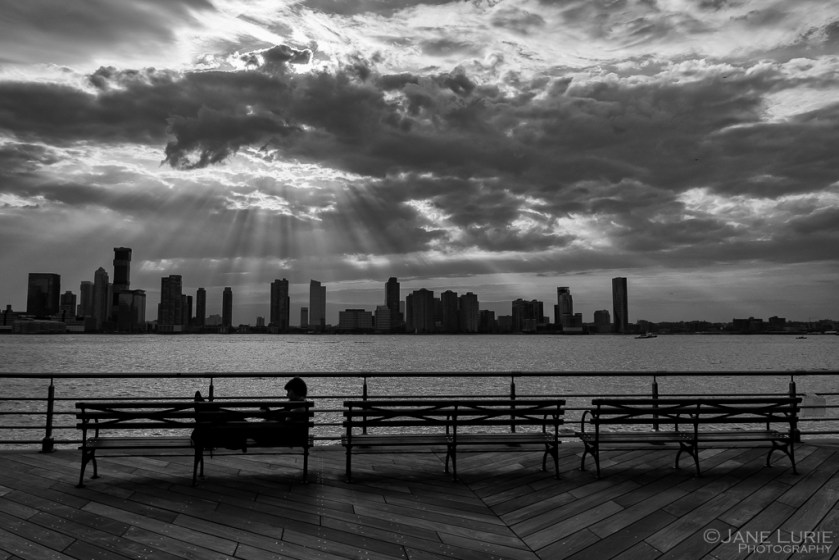 New York, Black and White, Photography, Cityscape, Hudson River