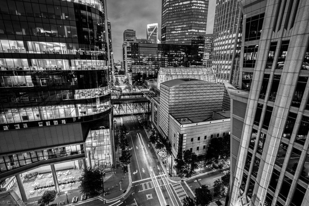 S College St Skyline in Uptown Charlotte