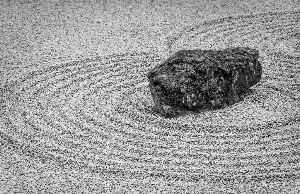 Japanese Rock Garden Composition