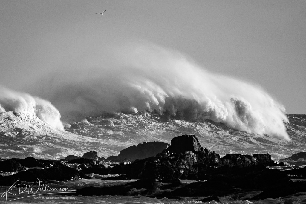 Waves crashing