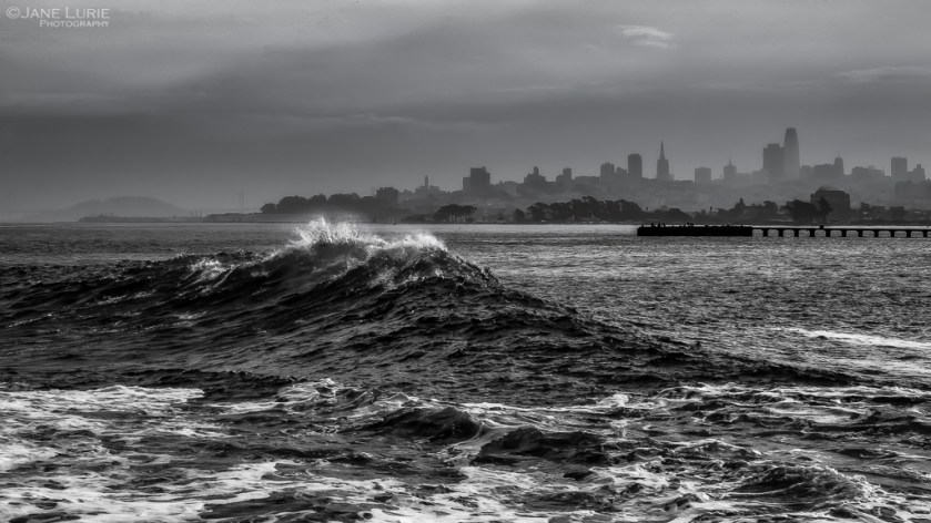 San Francisco, Wave, Black and White, Photography