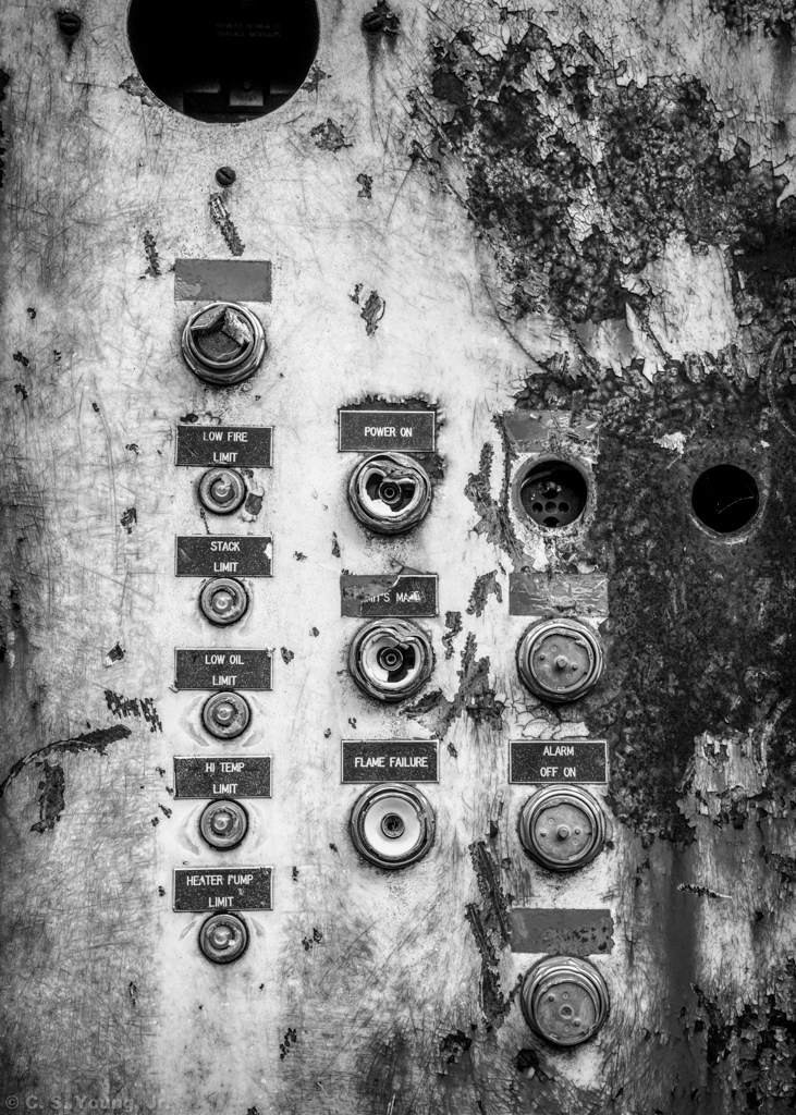 Abandoned Mineral Processing Control Panel