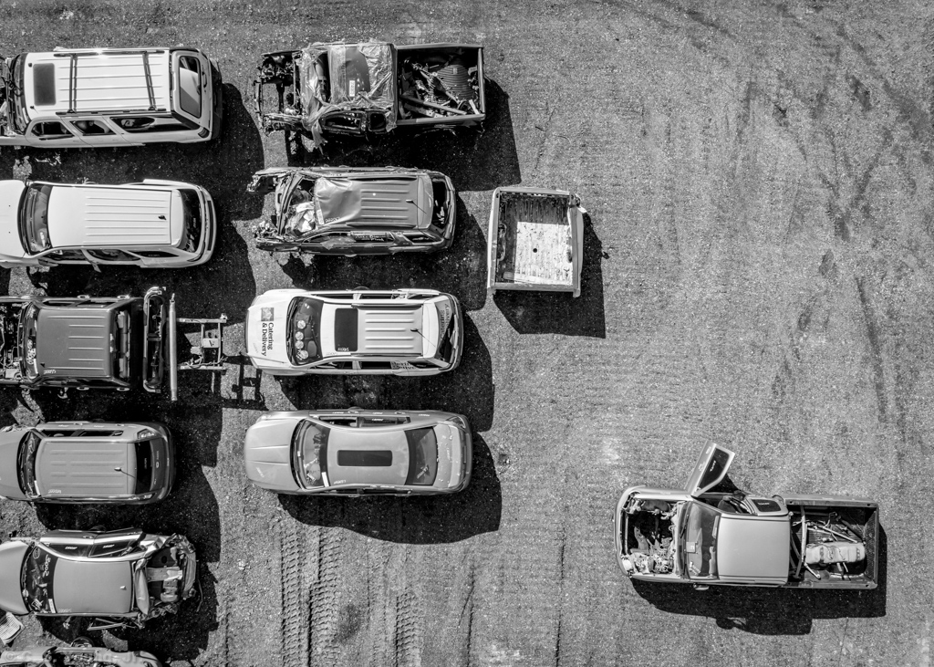 Junkyard Aerial Composition 3
