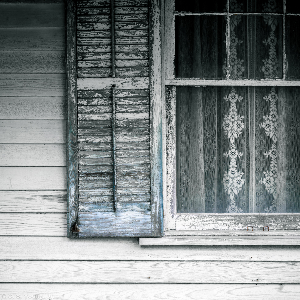 Abandoned House Window Vignette 1