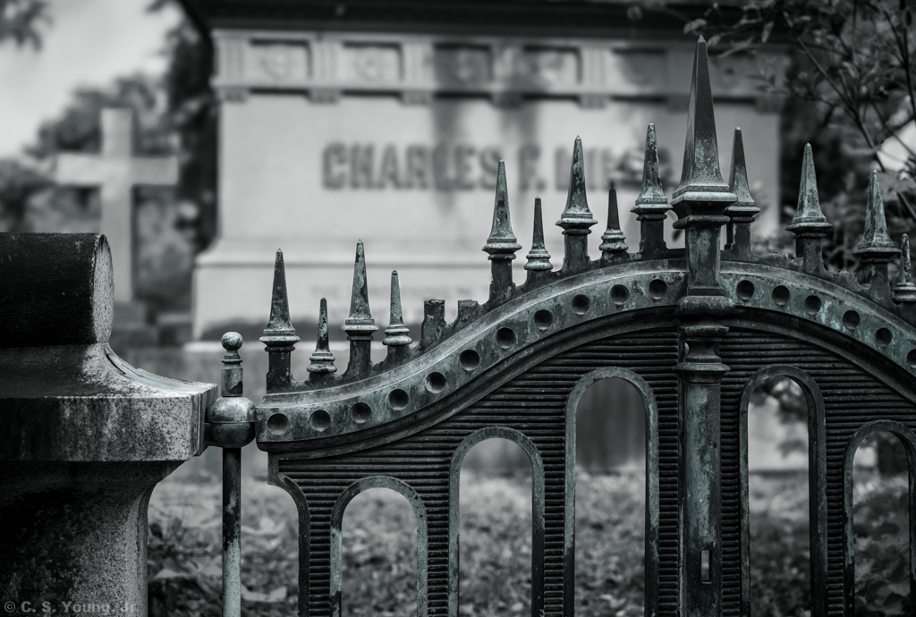 Mills Gravesite Iron Gate Composition